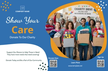Free Charity Banner Template to Edit Online