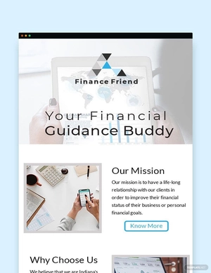Finance Consultant Email Newsletter Template