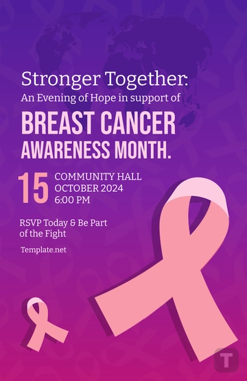 Free Breast Cancer Awareness Month Event Template to Edit Online Free Breast Cancer Awareness Month Event Template to Edit Online