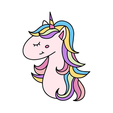 Free Unicorn Head Clipart to Edit Online