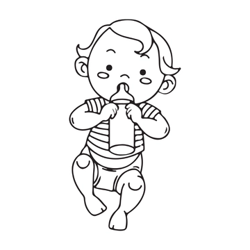 Free Baby Outline Clipart to Edit Online
