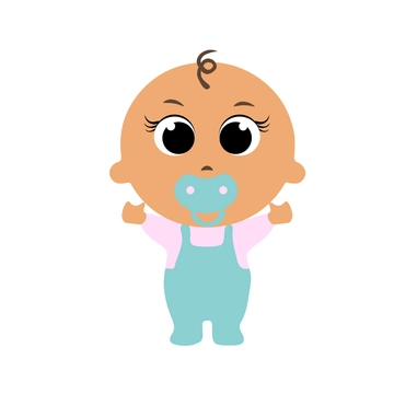 Free Baby Pacifier Clipart to Edit Online