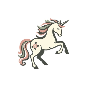 Free Vintage Unicorn Clipart to Edit Online