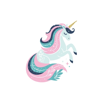 Free Glitter Unicorn Clipart to Edit Online