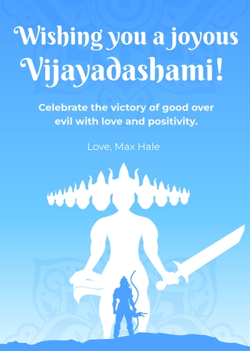 Free Vijayadashami Template to Edit Online