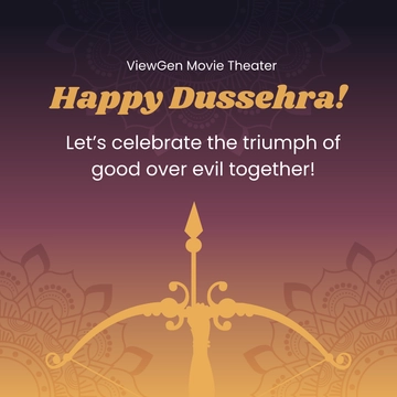 Free Dussehra Template to Edit Online