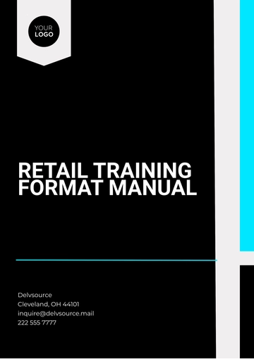 Free Retail Training Format Manual Template to Edit Online