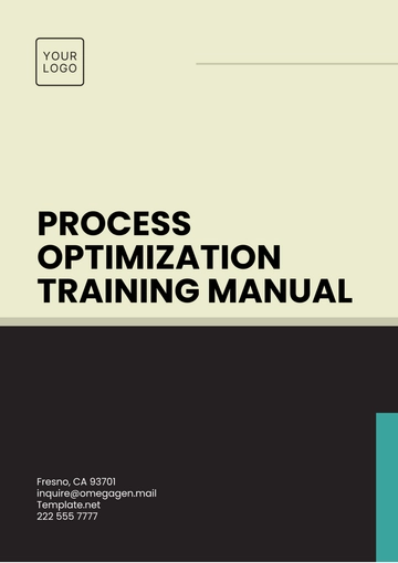 Free Process Optimization Training Manual Template to Edit Online