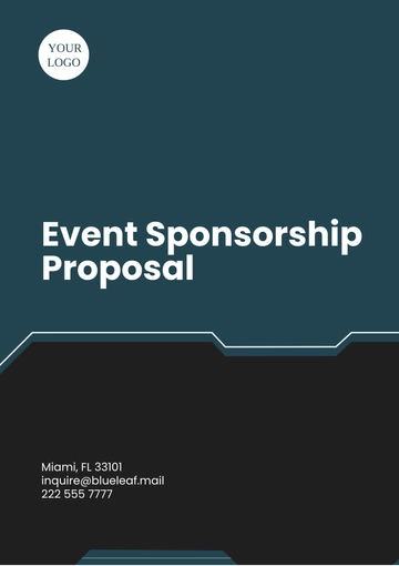 Free Event Sponsorship Proposal Template to Edit Online