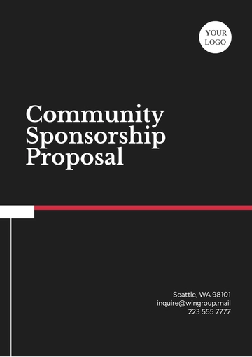 Free Community Sponsorship Proposal Template to Edit Online