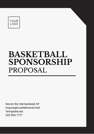 Free Basketball Sponsorship Proposal Template to Edit Online