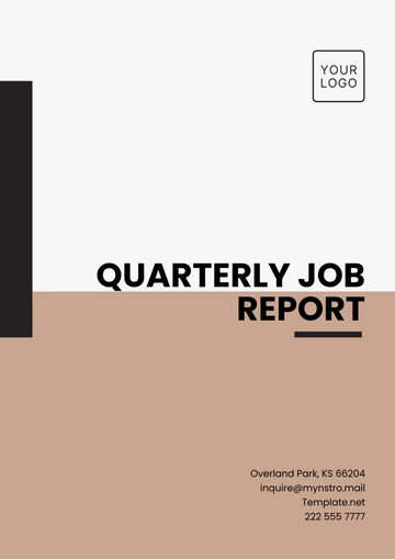 Free Quarterly Job Report Template to Edit Online