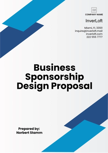 Free Business Sponsorship Design Proposal Template to Edit Online