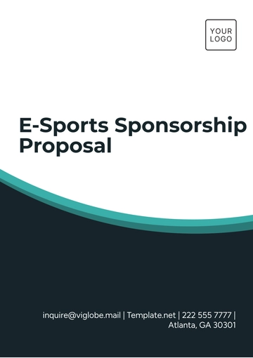 Free E-Sports Sponsorship Proposal Template to Edit Online