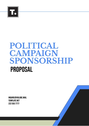 Free Political Campaign Sponsorship Proposal Template to Edit Online