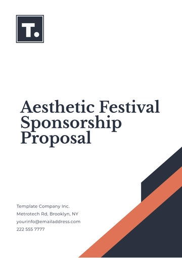 Free Aesthetic Festival Sponsorship Proposal Template to Edit Online
