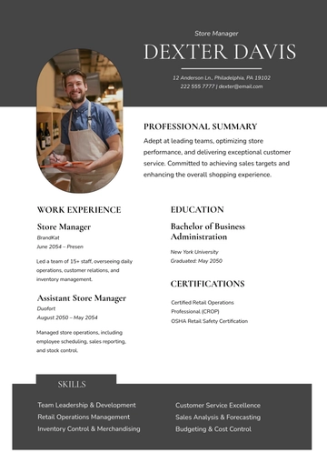 Free Minimalist Professional Resume Template to Edit Online