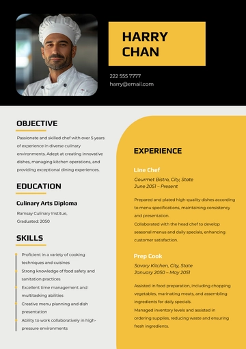 Free Classic One Page Resume Template to Edit Online