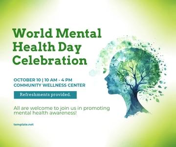 Free World Mental Health Day Event Template to Edit Online Free World Mental Health Day Event Template to Edit Online