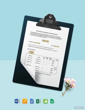 Candidate Screening Rating Tracker Template