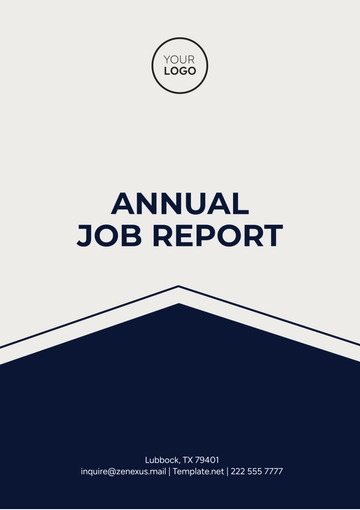Free Annual Job Report Template to Edit Online