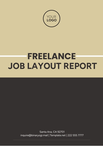 Free Freelance Job Layout Report Template to Edit Online