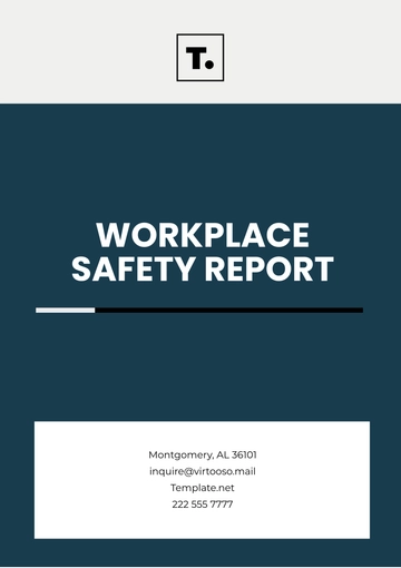 Free Workplace Safety Report Template to Edit Online