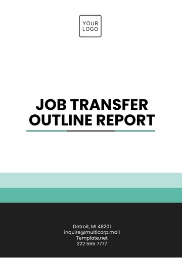 Free Job Transfer Outline Report Template to Edit Online
