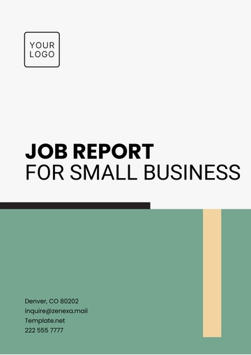 Free Job Report for Small Business Template to Edit Online