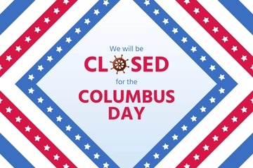 Free Columbus Day Sign Template to Edit Online