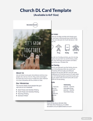 Church DL Card Template