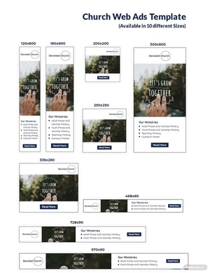 Church Web Ads Template