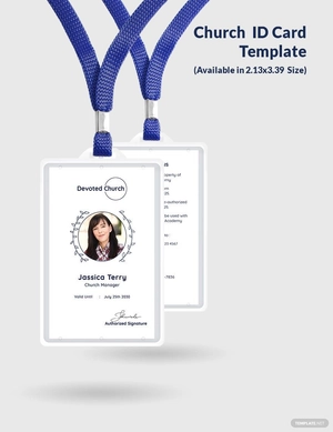 Church ID Card Template