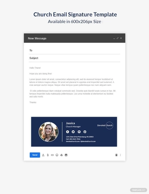 Church Email Signature Template