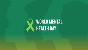 Free World Mental Health Day Zoom Background Template to Edit Online