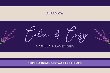 Free DIY Labels Candle Template to Edit Online