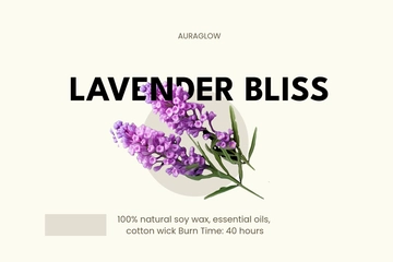 Free Homemade Design Labels Candle Template to Edit Online