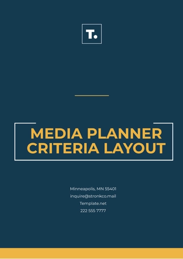Free Media Planner Criteria Layout Template to Edit Online