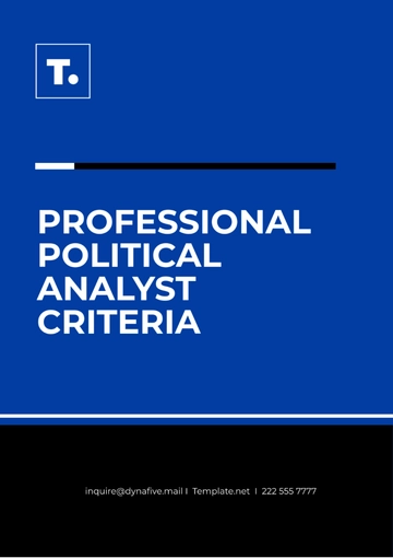 Free Professional Political Analyst Criteria Template to Edit Online