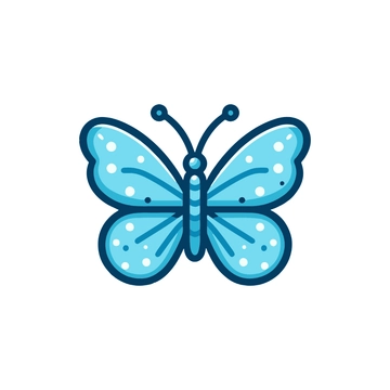 Free Blue Butterfly Clipart to Edit Online
