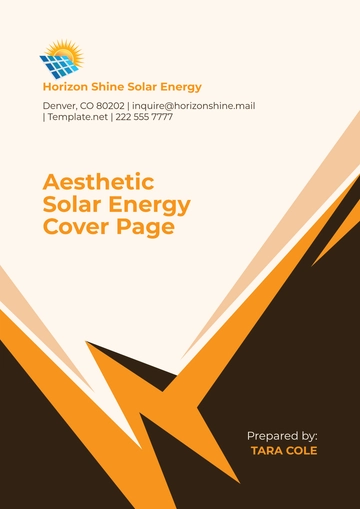 Free Solar Energy Feasibility Study Template to Edit Online