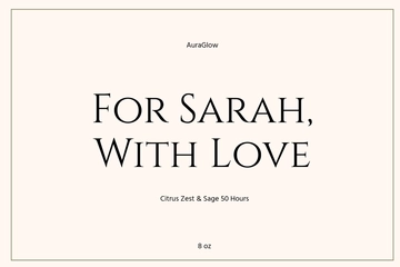 Free Personalized Labels Candle Template to Edit Online