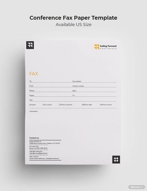Conference Fax Paper Template