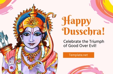 Free Dussehra Banner Template to Edit Online