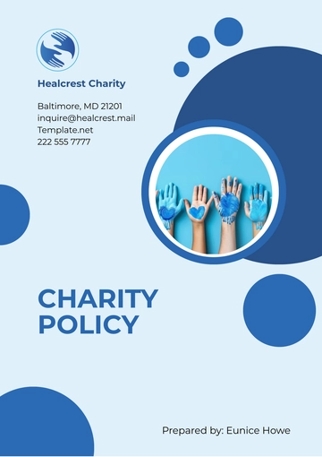 Free Charity Policy Template to Edit Online