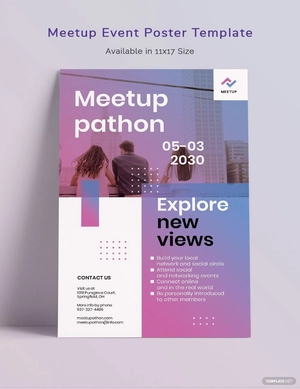 Meetup Event Poster Template