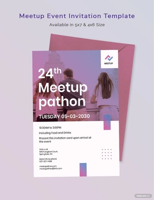 Meetup Event Invitation Template