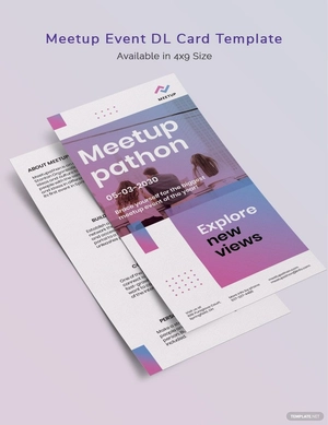 Meetup Event DL Card Template