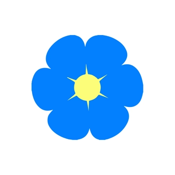 Free Blue Flower Clipart to Edit Online