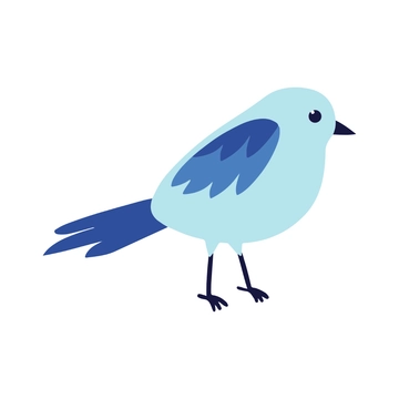 Free Blue Bird Clipart to Edit Online